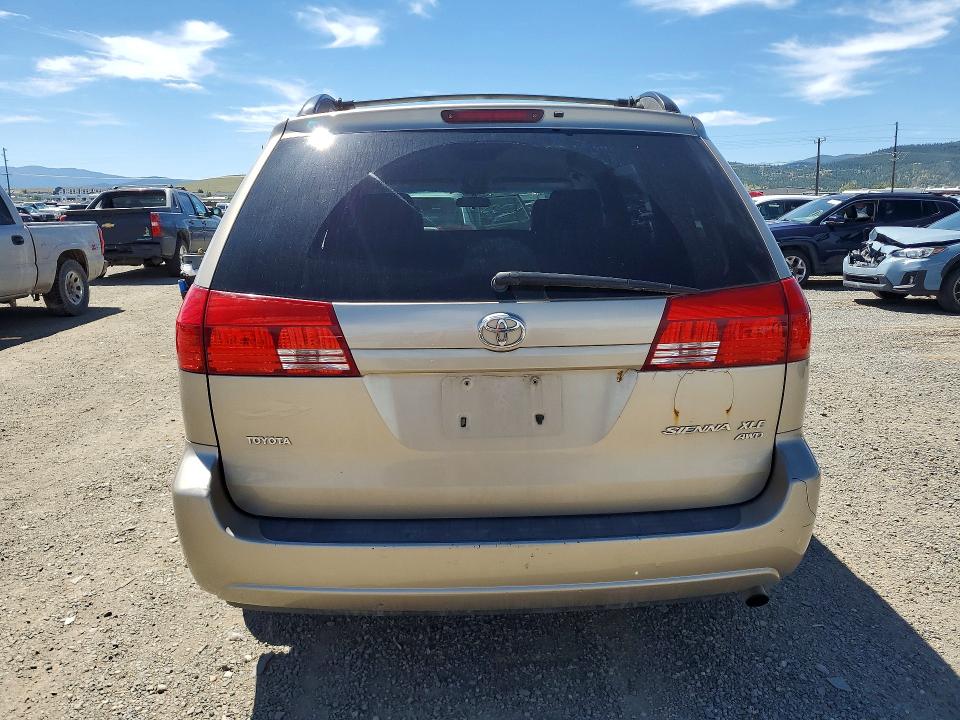 2004 Toyota Sienna VIN 5TDBA22C14S005381 COPART salvage auction — MECHANICAL, Mt - Certificate Of Title, sold $900 on 2026-07-28 (photo 6)