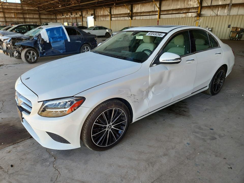 2019 Mercedes-benz C-klasse VIN 55SWF8DB5KU300610 COPART salvage auction — FRONT END, Ca - Salvage Certificate (P), sold $8,500 on 2026-08-17 (photo 1)