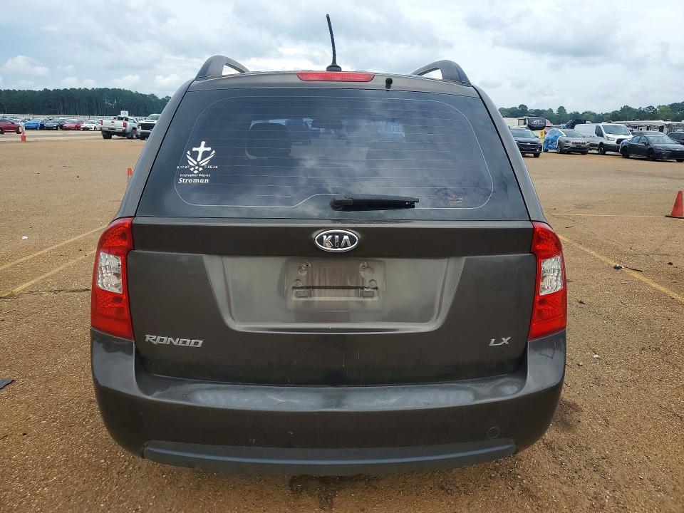2009 Kia Rondo VIN KNAFG528797266171 COPART salvage auction — REAR END, TX - SALVAGE VEHICLE TITLE (P), sold $400 on 2026-07-20 (photo 6)