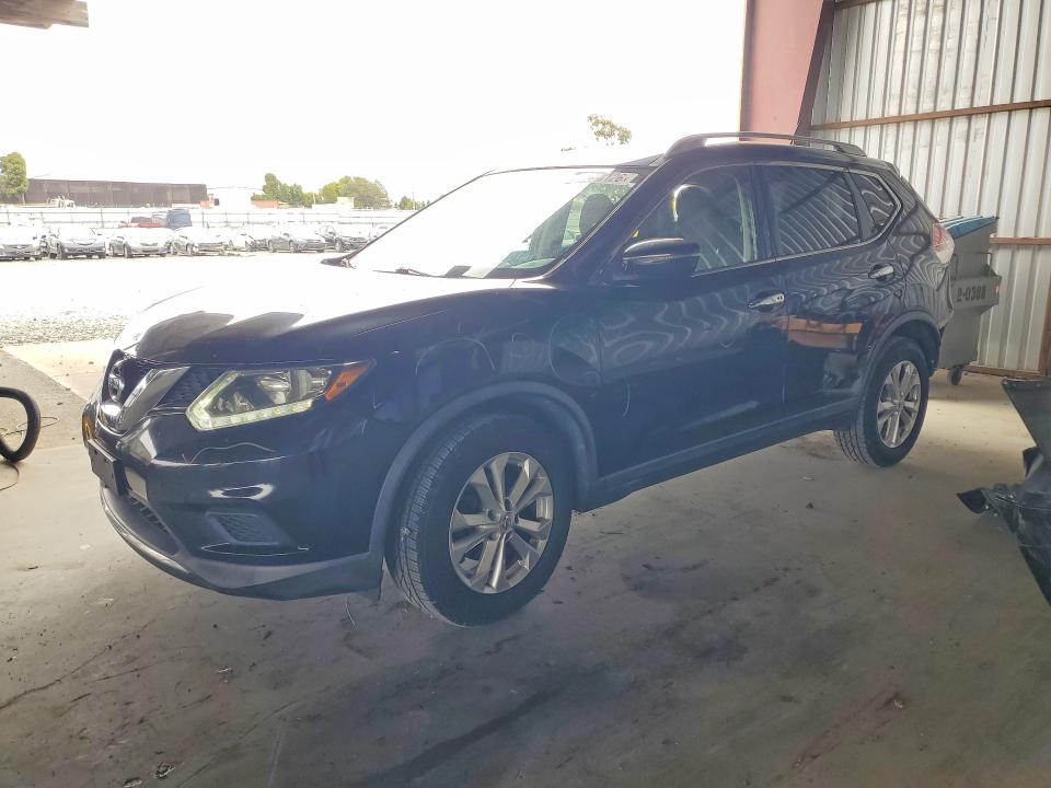 2016 Nissan Rogue VIN KNMAT2MV4GP698109 COPART salvage auction — REAR END, Ca - Salvage Certificate, sold $925 on 2026-07-30 (photo 1)