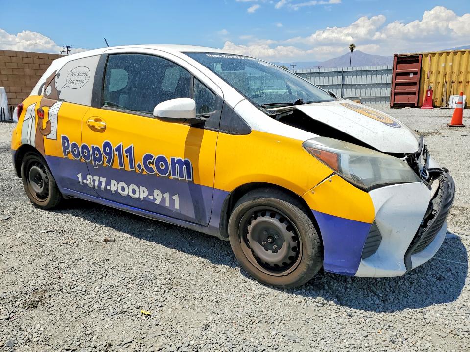 2015 Toyota Yaris VIN VNKJTUD38FA049948 COPART salvage auction — FRONT END, Salvage Title, sold $200 on 2026-07-22 (photo 4)