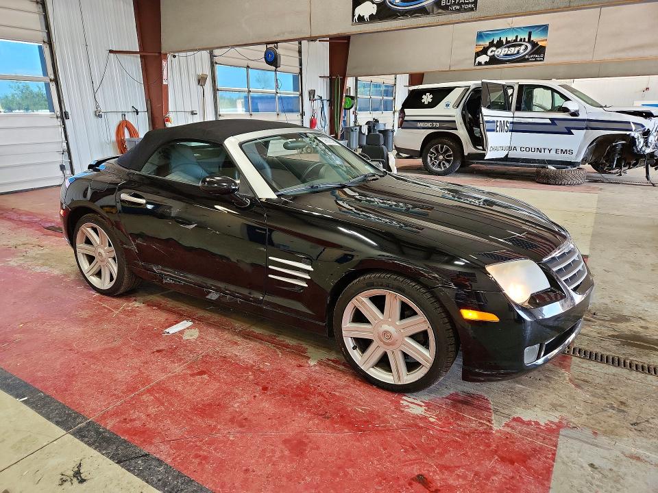 2005 Chrysler Crossfire VIN 1C3AN65L45X047482 COPART salvage auction — REAR END, Ny - Mv907A W/Unsatisfied Lien, sold $475 on 2026-07-27 (photo 4)