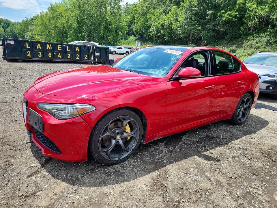 2018 Alfa romeo Giulia VIN ZARFAEEN6J7590728 COPART salvage auction — SIDE, Ny - Mv-907A Salvage Certificate, sold $10,600 on 2026-08-03 (photo 1)