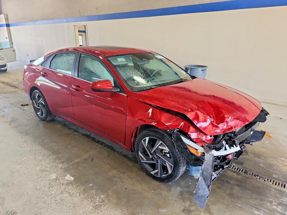 2025 Hyundai Elantra VIN KMHLS4DG7SU973082 COPART salvage auction — FRONT END, Ny - Dealer Only Non-Repairable (P), sold $4,500 on 2026-07-06 (photo 4)