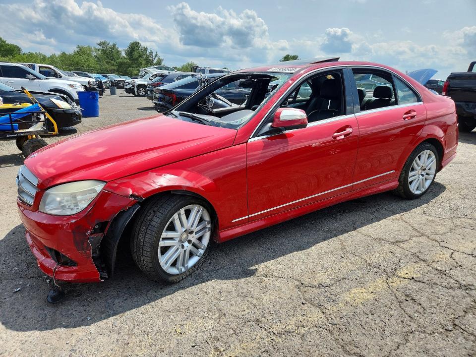 2009 Mercedes-benz C class VIN WDDGF81XX9F267282 COPART salvage auction — SIDE, PA - CERTIFICATE OF SALVAGE, sold $400 on 2026-08-07 (photo 1)