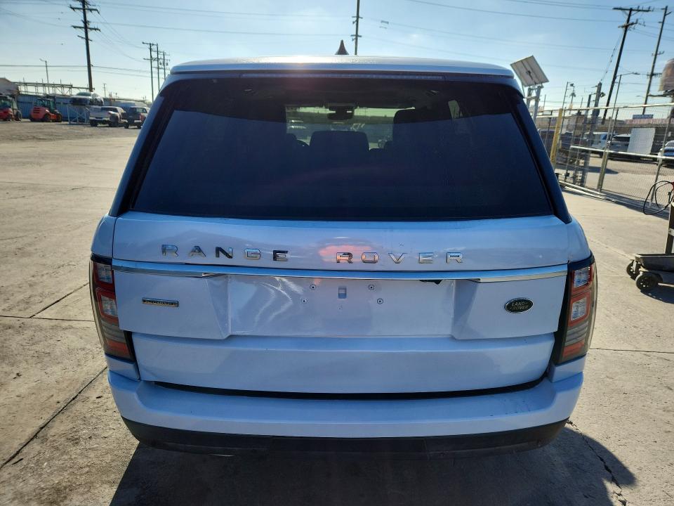 2019 Land rover RANGE ROVER VIN SALGS2RE4KA531081 COPART salvage auction — FRONT END, Ca - Salvage Certificate, sold $17,700 on 2026-07-29 (photo 6)