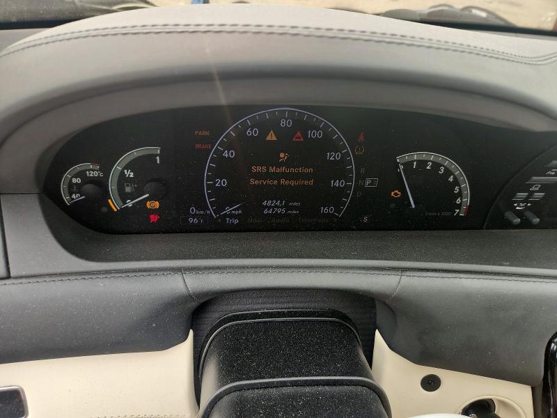 2009 Mercedes-benz Cl-klasse VIN WDDEJ86XX9A022610 COPART salvage auction — FRONT END, MI - CERTIFICATE OF TITLE, sold $2,950 on 2026-07-31 (photo 9)