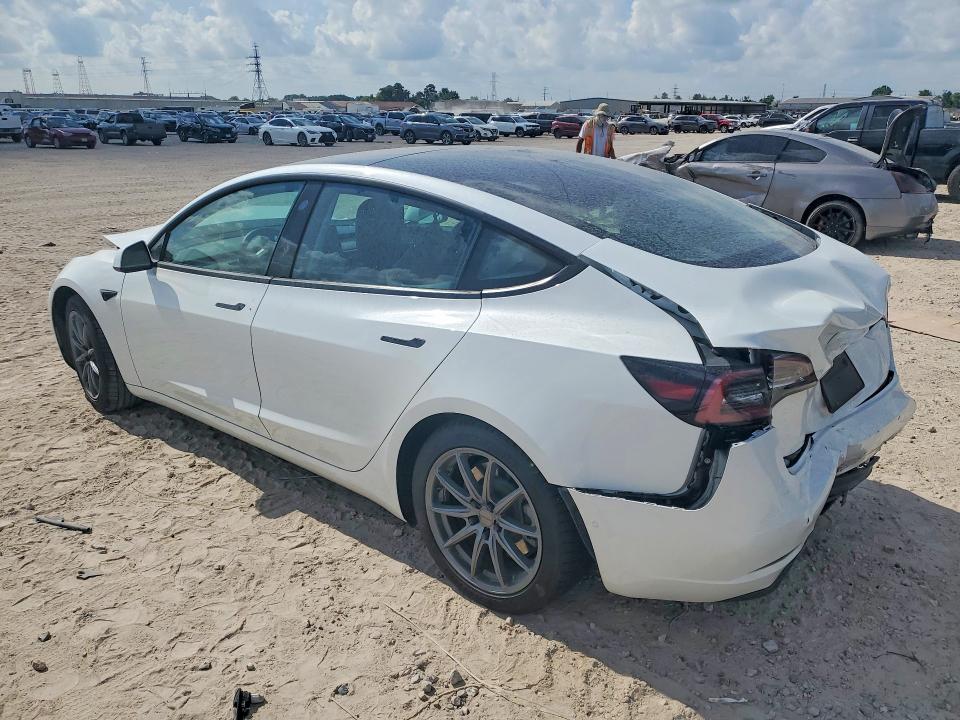 2021 Tesla Model 3 VIN 5YJ3E1EA9MF090813 COPART salvage auction — REAR END, Tx - Salvage Vehicle Title, sold $150 on 2026-07-24 (photo 2)
