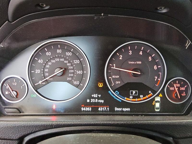 2017 BMW 3 series VIN WBA8E5G50HNU41545 COPART salvage auction — MECHANICAL, FL - CERTIFICATE OF TITLE, sold $1,600 on 2026-08-04 (photo 9)