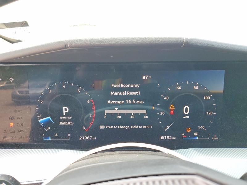 2025 Nissan Murano VIN 5N1AZ3CS2SC105063 COPART salvage auction — REAR END, Ny - Mv-907A Salvage Certificate, sold $7,900 on 2026-08-24 (photo 9)