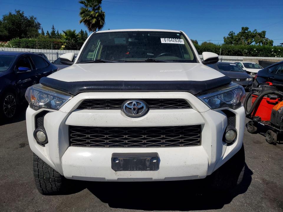 2015 Toyota 4runner VIN JTEBU5JR1F5274225 COPART salvage auction — SIDE, CA - SALVAGE CERTIFICATE, sold $7,900 on 2026-08-20 (photo 5)