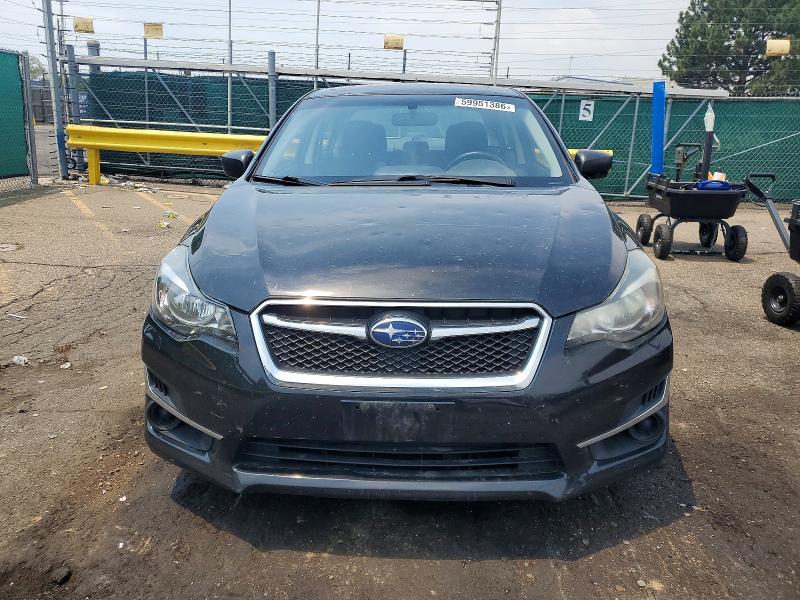 2015 Subaru Impreza VIN JF1GJAA63FH020036 COPART salvage auction — HAIL, Co - Certificate Of Title, sold $750 on 2026-07-28 (photo 5)