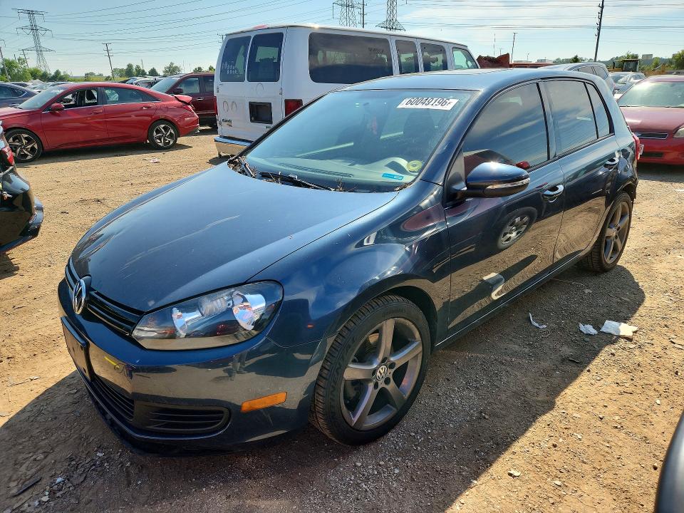 2012 Volkswagen Golf VIN WVWDA7AJ7CW257088 COPART salvage auction — REAR END, Il - Salvage Certificate, sold $400 on 2026-08-11 (photo 1)