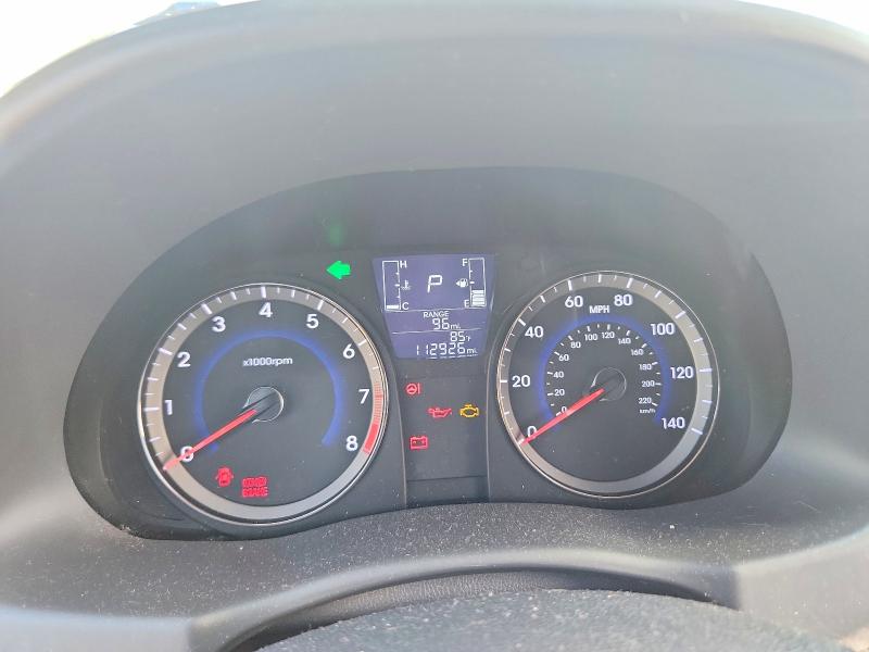 2015 Hyundai Accent VIN KMHCU4AE6FU822138 COPART salvage auction — MECHANICAL, Tx - Salvage Vehicle Title, sold $325 on 2026-07-30 (photo 9)