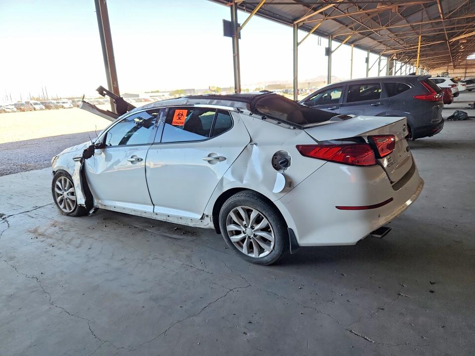 2014 Kia Optima VIN 5XXGN4A7XEG290871 COPART salvage auction — ALL OVER, AZ - CERTIFICATE OF TITLE, sold $475 on 2026-07-29 (photo 2)