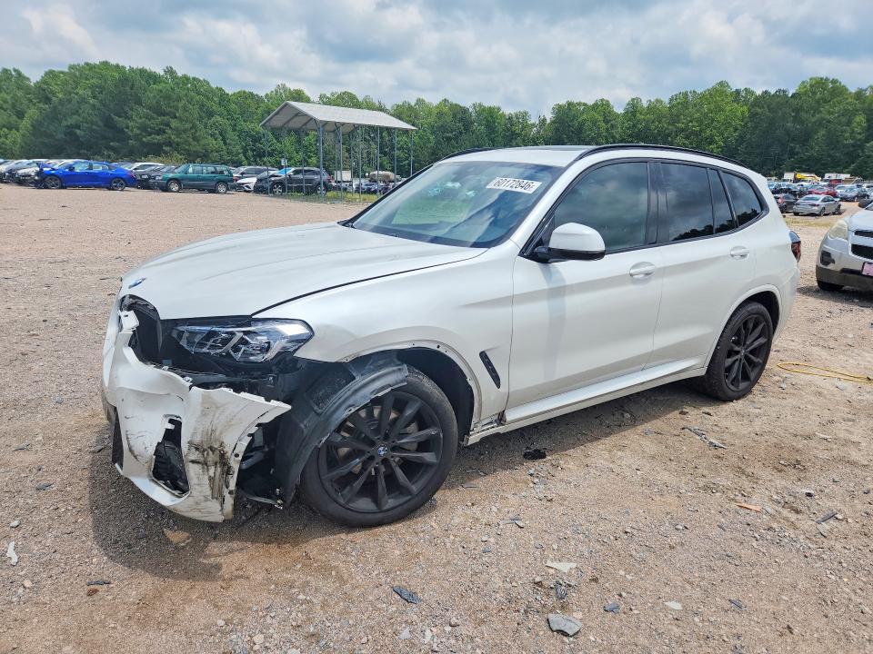 2022 BMW X3 VIN 5UX53DP05N9J94827 COPART salvage auction — SIDE, Va - Cert Of Title - Salvage, sold $19,400 on 2026-07-20 (photo 1)