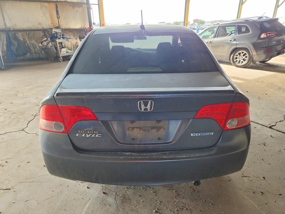 2008 Honda Civic hybrid VIN JHMFA36208S024007 COPART salvage auction — ROOF, AZ - CERTIFICATE OF TITLE, sold $800 on 2026-07-20 (photo 6)