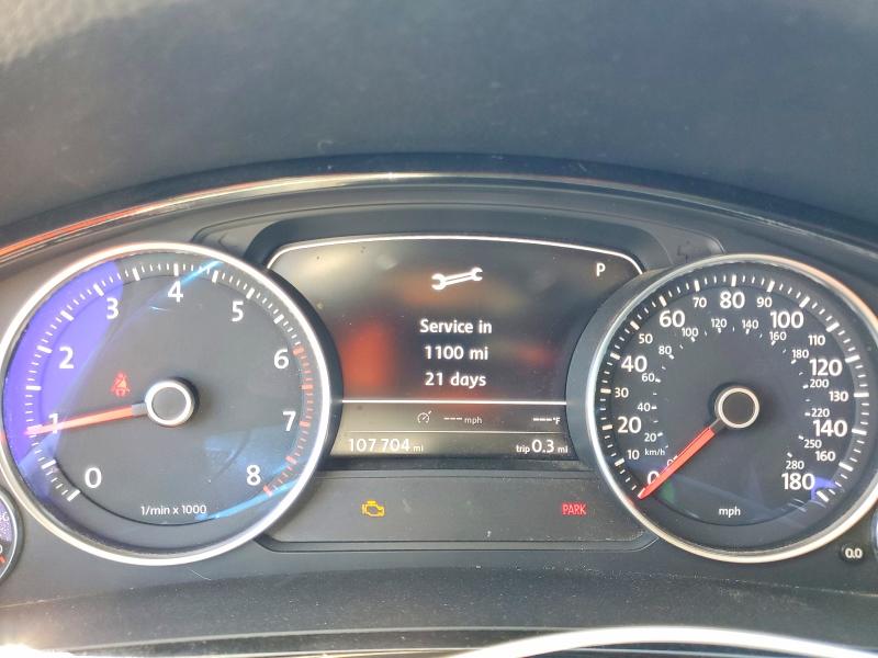 2011 Volkswagen Touareg VIN WVGFF9BP5BD004592 COPART salvage auction — FRONT END, Ca - Salvage Certificate, sold $1,400 on 2026-08-11 (photo 9)