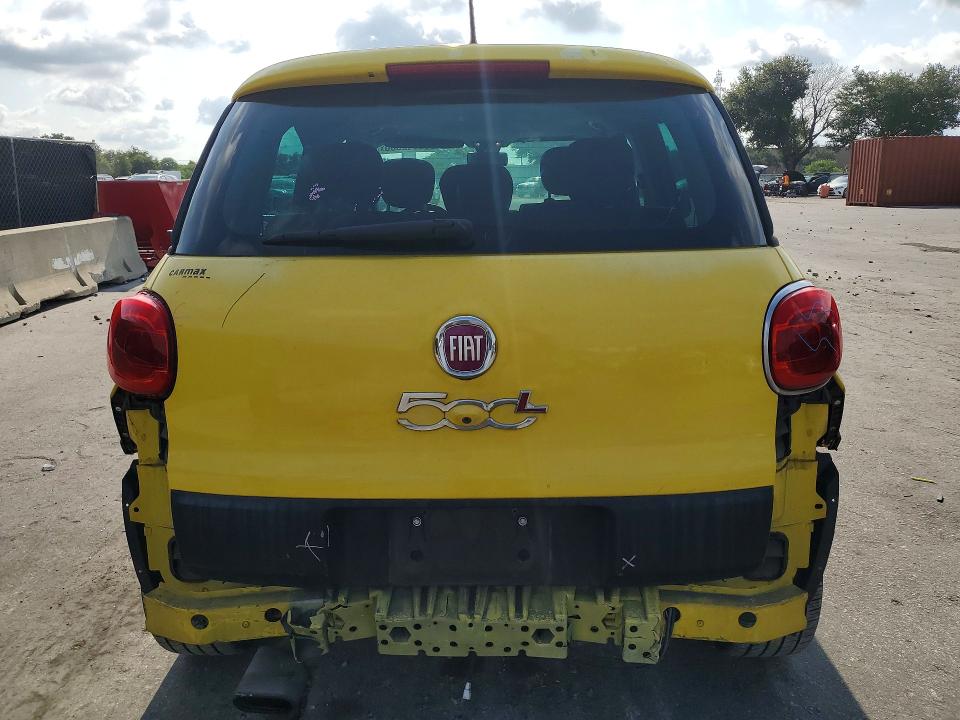 2014 Fiat 500l VIN ZFBCFADHXEZ019629 COPART salvage auction — REAR END, Fl - Cert Of Title Slvg Rebuildable, sold $500 on 2026-08-06 (photo 6)