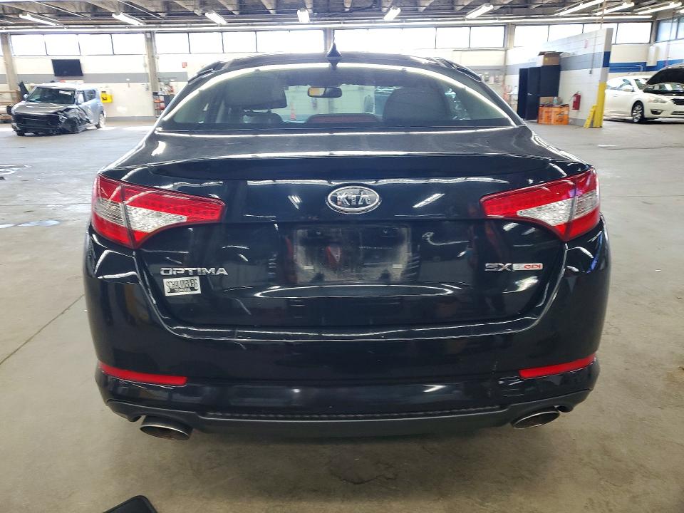 2012 Kia Optima VIN 5XXGR4A69CG055581 COPART salvage auction — REAR END, Il - Certificate Of Title, sold $400 on 2026-07-13 (photo 6)