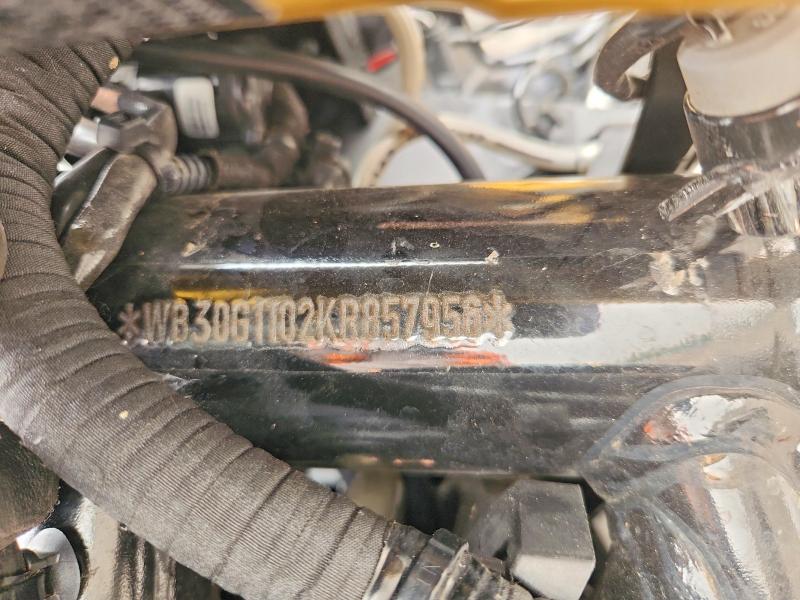 2019 BMW G 310 VIN WB30G1102KR857956 COPART salvage auction — FRONT END, Ny - Mv-907A Salvage Certificate, sold $325 on 2026-07-30 (photo 9)