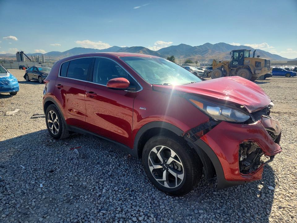 2022 Kia Sportage VIN KNDPMCAC5N7980756 COPART salvage auction — FRONT END, Ut - Salvage Certificate, sold $3,000 on 2026-08-28 (photo 4)