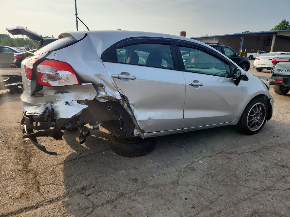 2012 Kia Rio VIN KNADM5A36C6040934 COPART salvage auction — REAR END, Ny - Mv-907A Salvage Certificate, sold $325 on 2026-07-28 (photo 3)