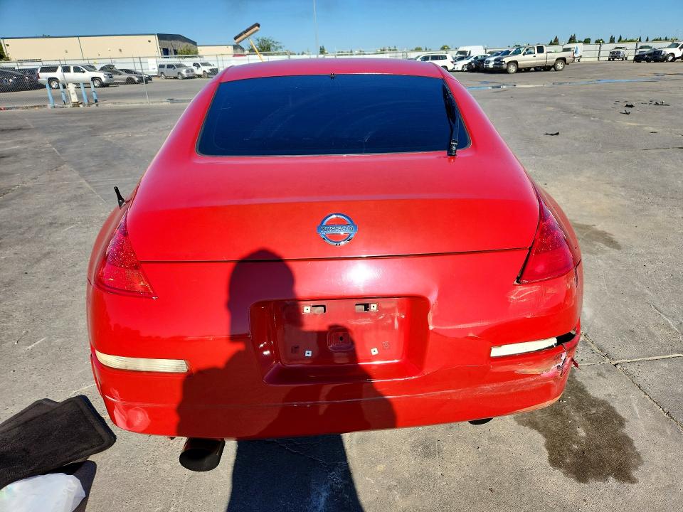 2006 Nissan 350z VIN JN1AZ34D26M302497 COPART salvage auction — FRONT END, CA - SALVAGE CERTIFICATE, sold $125 on 2026-07-27 (photo 6)