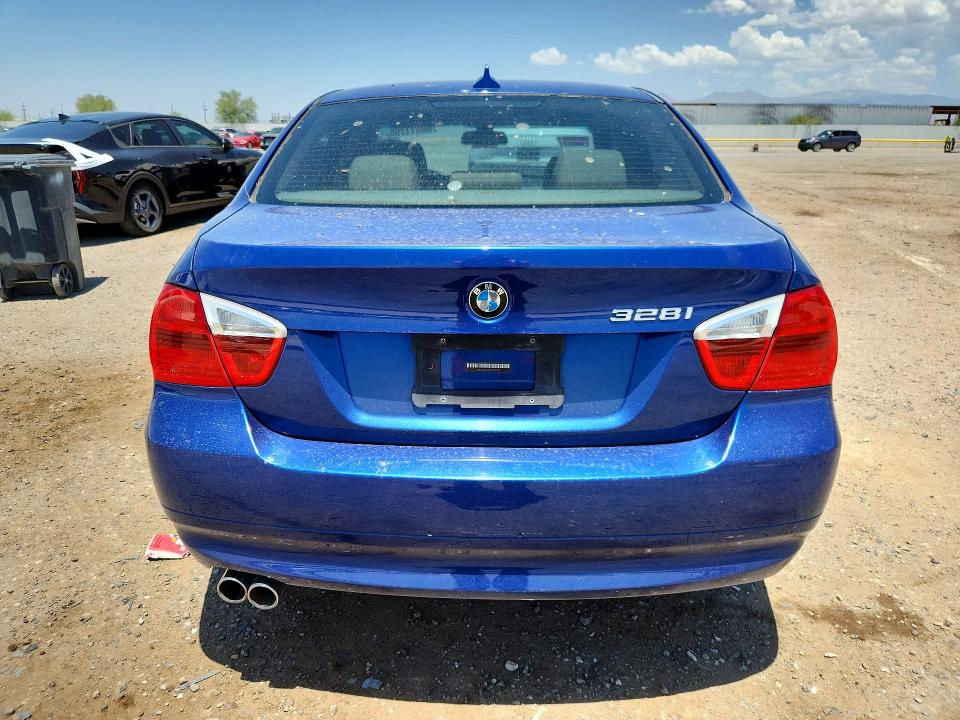 2007 BMW 3er VIN WBAVC53557FZ72313 COPART salvage auction — MECHANICAL, Az - Cert Of Title - Salvage, sold $175 on 2026-07-17 (photo 6)