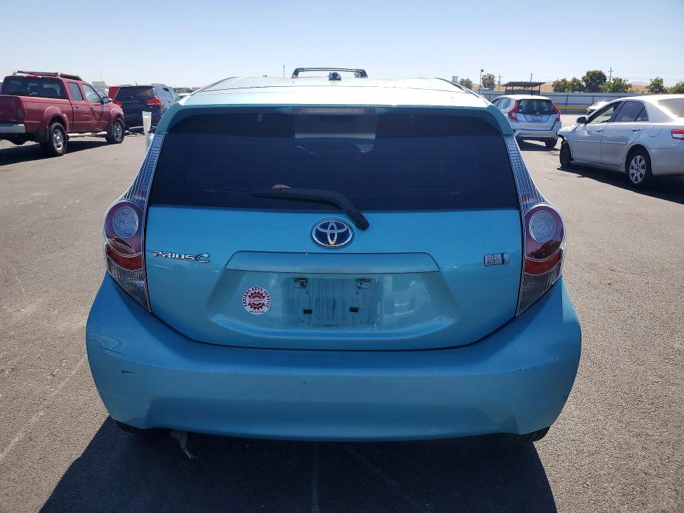 2014 Toyota Prius VIN JTDKDTB39E1084259 COPART salvage auction — FRONT END, Ca - Salvage Certificate, sold $525 on 2026-07-20 (photo 6)