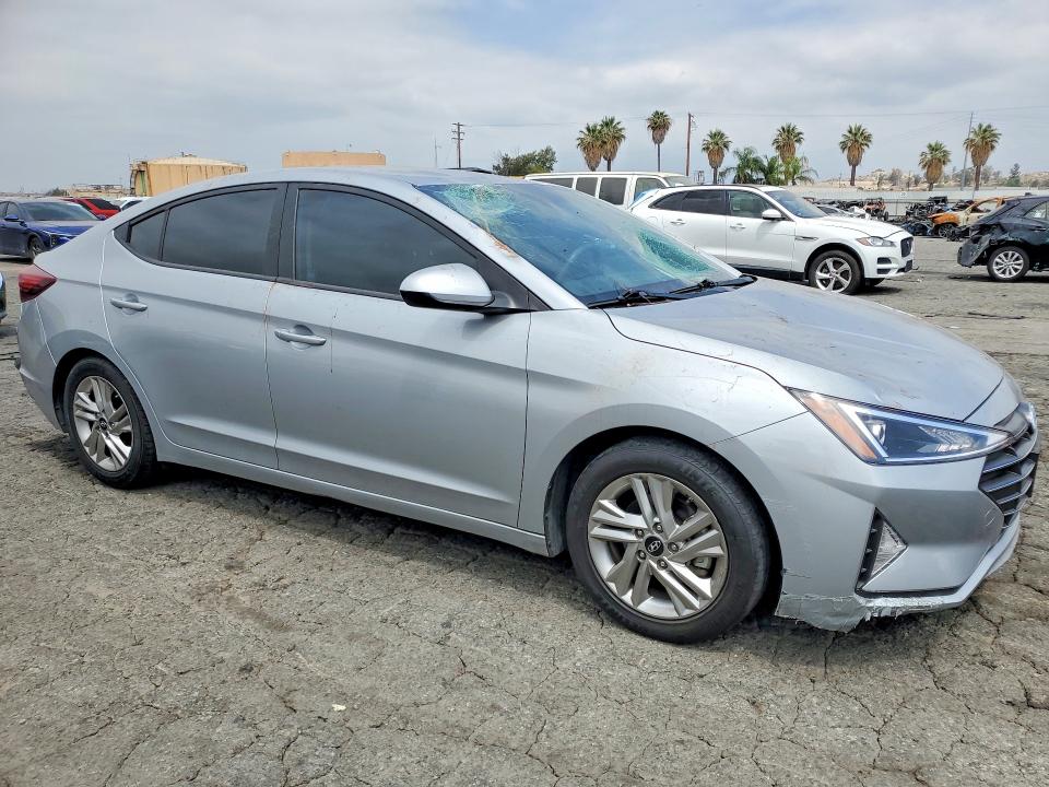 2020 Hyundai Elantra VIN KMHD84LFXLU936590 COPART salvage auction — FRONT END, Ca - Salvage Certificate, sold $3,050 on 2026-07-13 (photo 4)