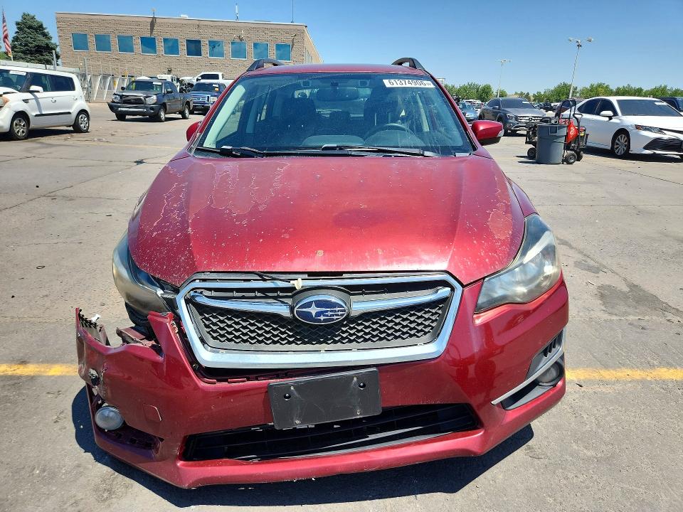 2016 Subaru Impreza VIN JF1GPAY68G8238950 COPART salvage auction — FRONT END, CO - CERT OF TITLE-REBUILT SALVAGE, sold $1,750 on 2026-08-19 (photo 5)