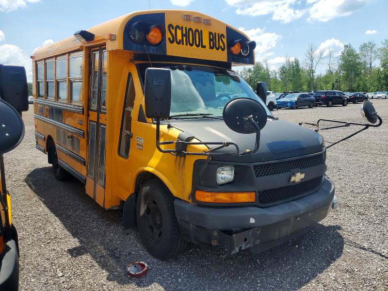 2012 Thomas School bus VIN 1GB0G2BA5C1189714 COPART salvage auction — NORMAL WEAR, ON - PERMIT NO BRAND - UNFIT, sold $1,400 on 2026-10-01 (photo 1)
