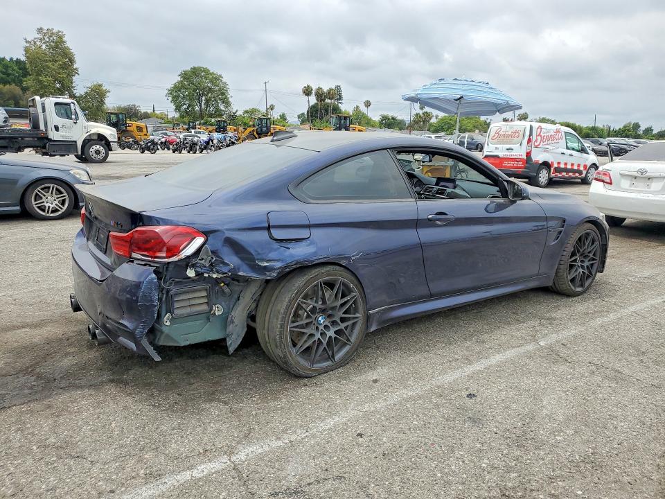 2018 BMW M4 VIN WBS4Y9C52JAC87578 COPART salvage auction — REAR END, CA - SALVAGE CERTIFICATE, sold $18,700 on 2026-08-21 (photo 3)