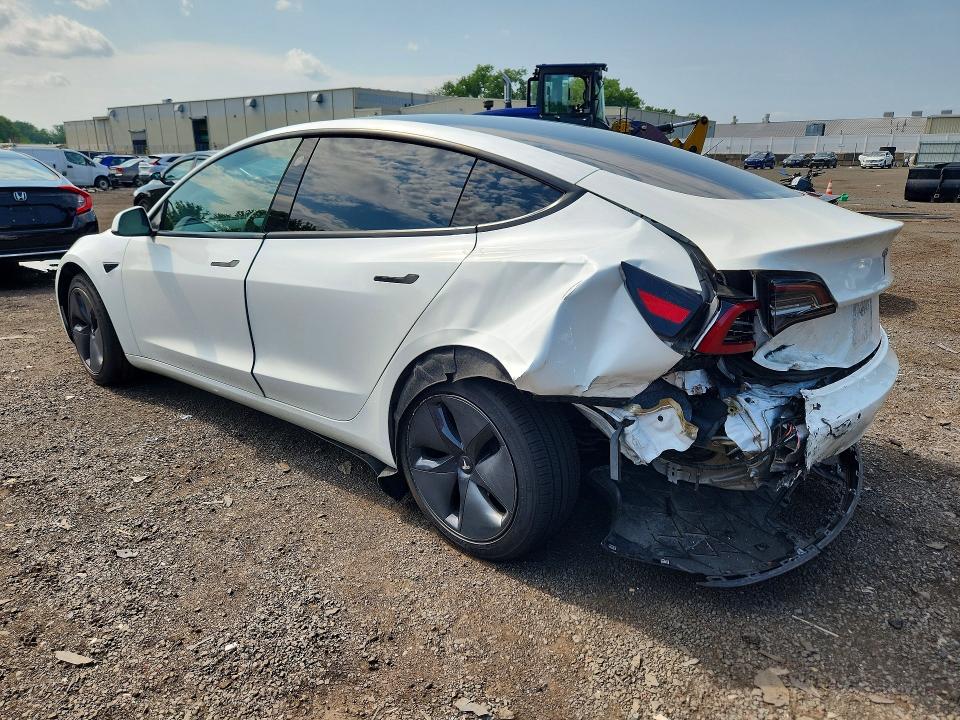 2021 Tesla VIN 5YJ3E1EA8MF987606 COPART salvage auction — REAR END, Ct - Cert Of Title-Salvage, sold $5,700 on 2026-07-17 (photo 2)