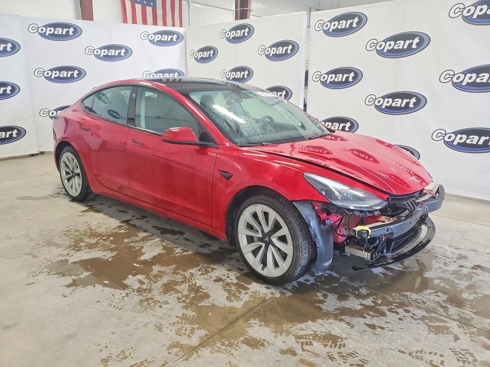 2022 Tesla Model 3 VIN 5YJ3E1EA8NF290387 COPART salvage auction — FRONT END, Fl - Dealer Only Clean Title, sold $150 on 2026-08-03 (photo 4)