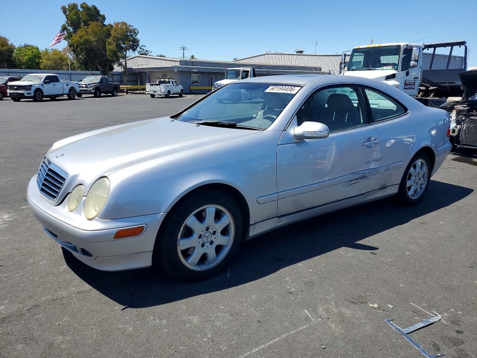 2002 Mercedes-benz Clk-class VIN WDBLJ65G42T122122 COPART salvage auction — SIDE, CA - SALVAGE CERTIFICATE, sold $1,100 on 2026-07-20 (photo 1)