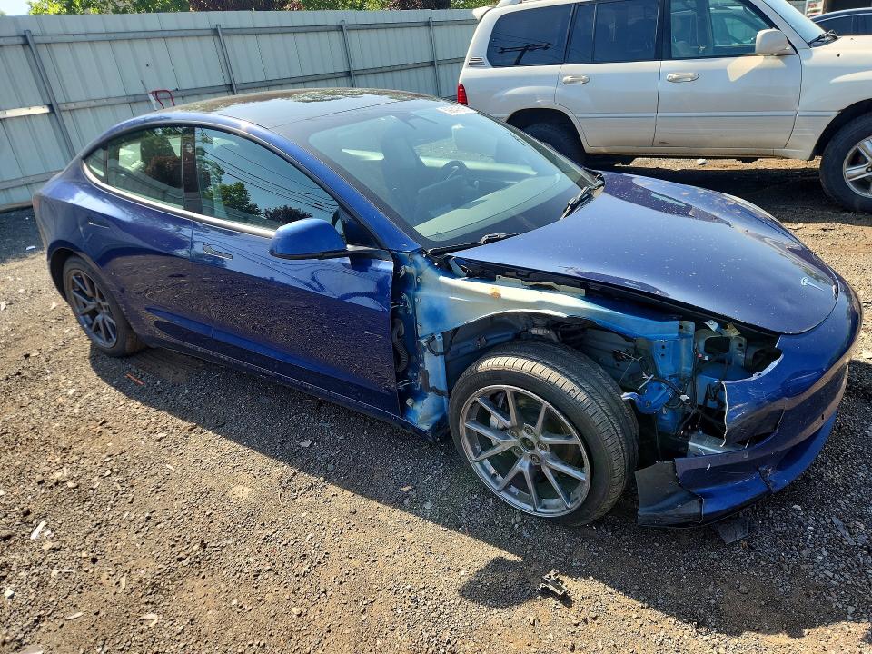 2022 Tesla VIN 5YJ3E1EB3NF119829 COPART salvage auction — FRONT END, Ct - Cert Of Title-Salvage, sold $5,600 on 2026-07-10 (photo 4)