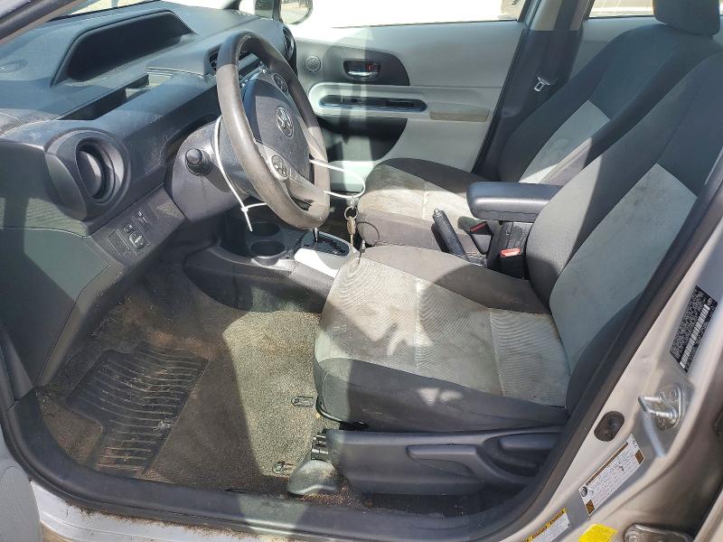 2013 Toyota Prius c VIN JTDKDTB3XD1545029 COPART salvage auction — FRONT END, FL - CERT OF TITLE SLVG REBUILDABLE, sold $375 on 2026-07-28 (photo 7)