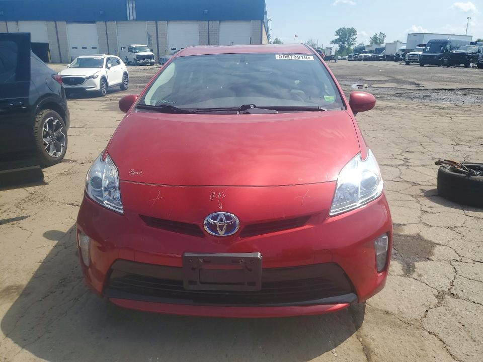 2013 Toyota Prius VIN JTDKN3DU9D0343646 COPART salvage auction — FRONT END, MI - CERTIFICATE OF TITLE, sold $3,150 on 2026-07-24 (photo 5)