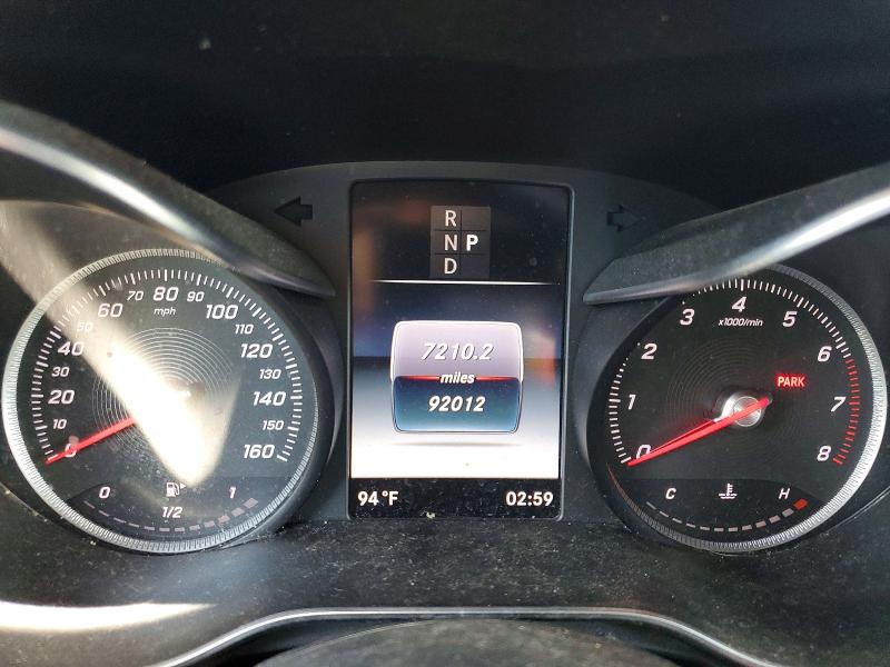 2019 Mercedes-benz Glc class VIN WDC0G4KB7KV123456 COPART salvage auction — FRONT END, FL - CERTIFICATE OF TITLE, sold $4,350 on 2026-08-13 (photo 9)