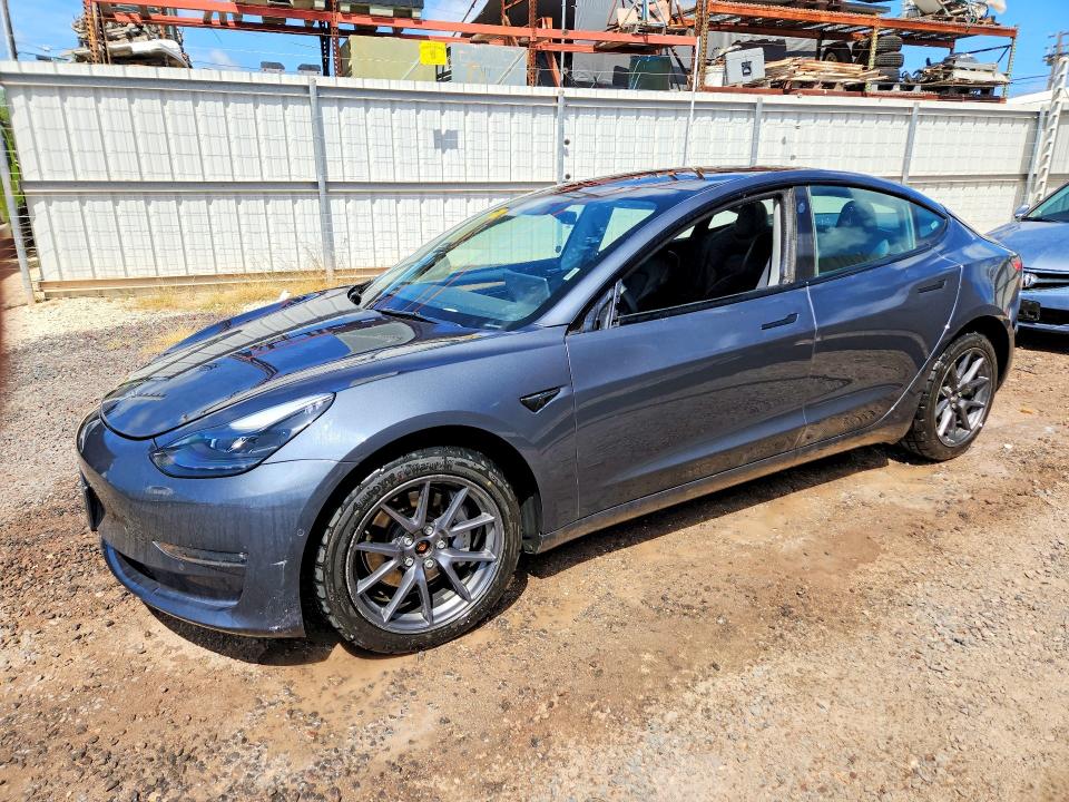 2022 Tesla Model 3 VIN 5YJ3E1EB9NF307982 COPART salvage auction — FRONT END, HI - CERTIFICATE OF TITLE, sold $7,100 on 2026-07-27 (photo 1)