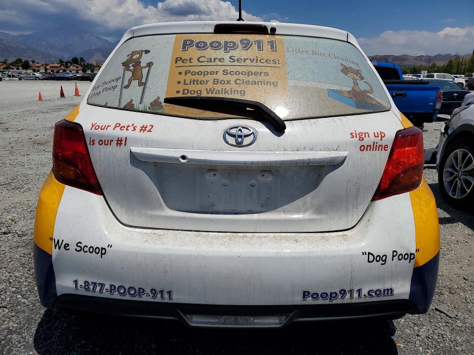 2015 Toyota Yaris VIN VNKJTUD38FA049948 COPART salvage auction — FRONT END, Salvage Title, sold $200 on 2026-07-22 (photo 6)