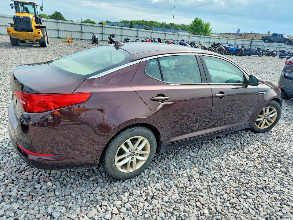 2011 Kia Optima VIN KNAGM4A71B5080286 COPART salvage auction — HAIL, Wi - Junked Vehicle Bill Of Sale, sold $250 on 2026-07-13 (photo 3)