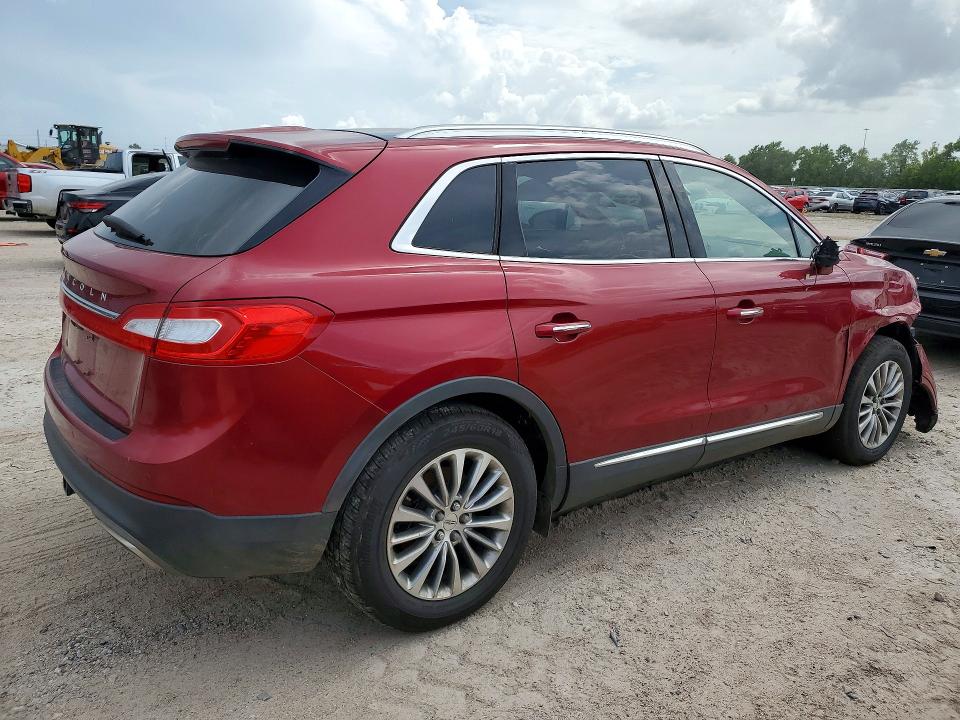 2017 Lincoln Mkx VIN 2LMPJ6KR6HBL16197 COPART salvage auction — FRONT END, Tx - Certificate Of Title (P), sold $4,050 on 2026-07-22 (photo 3)