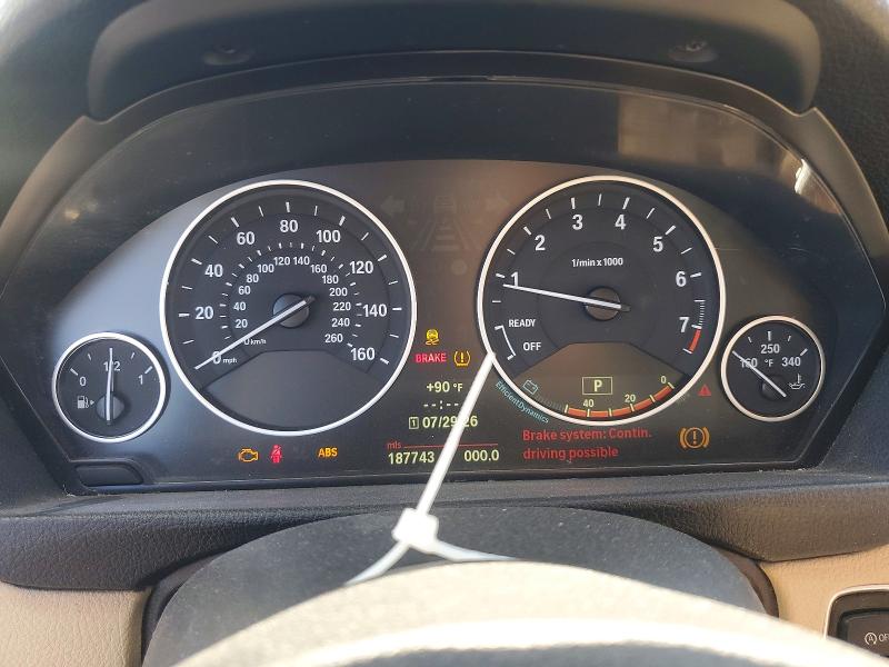 2013 BMW 3er VIN WBA3A5C53DJ462869 COPART salvage auction — FRONT END, Salvage Title, sold $300 on 2026-08-10 (photo 9)