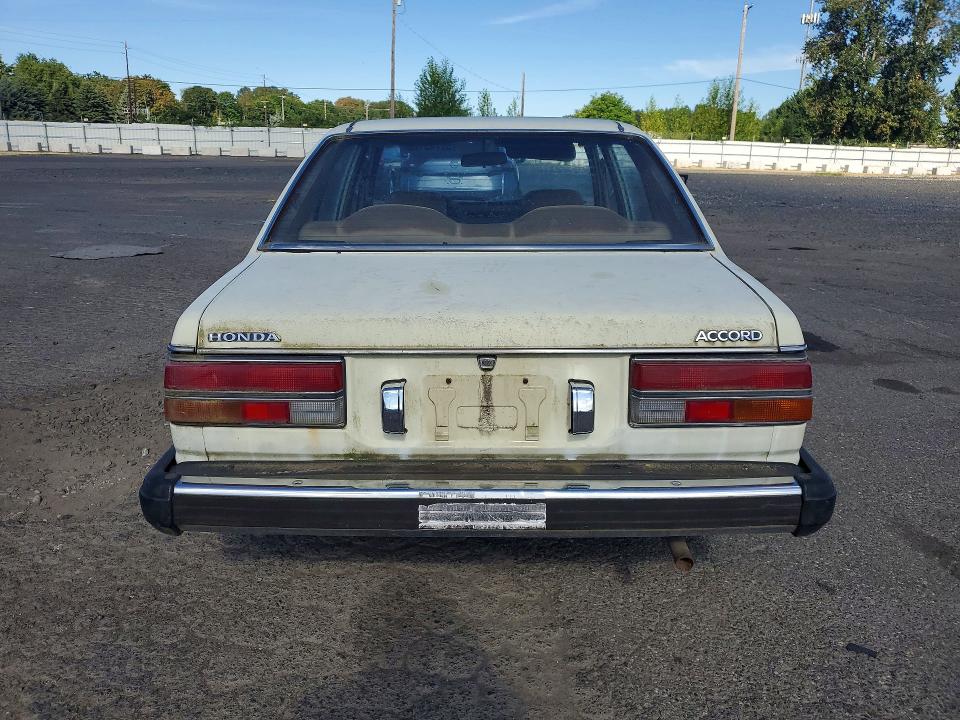 1981 Honda Accord VIN JHMSM3428BC068475 COPART salvage auction — MECHANICAL, OR - CERTIFICATE OF TITLE, sold $150 on 2026-07-22 (photo 6)