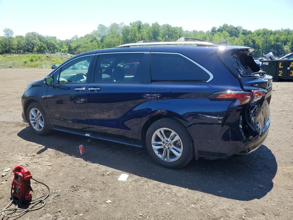 2025 Toyota Sienna VIN 5TDZSKFC1SS184668 COPART salvage auction — REAR END, Salvage Title, sold $27,500 on 2026-07-14 (photo 2)