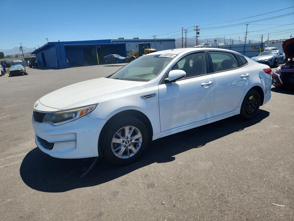 2017 Kia Optima VIN 5XXGT4L31HG156626 COPART salvage auction — VANDALISM, Ca - Salvage Certificate, sold $725 on 2026-07-15 (photo 1)