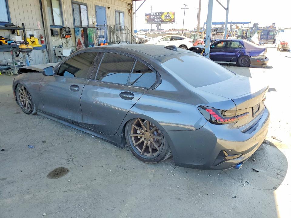 2020 BMW 3er VIN 3MW5R7J05L8B05661 COPART salvage auction — FRONT END, Ca - Salvage Certificate, sold $8,600 on 2026-08-24 (photo 2)